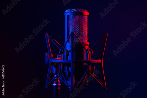 Recording studio microphone 2/18 blue red