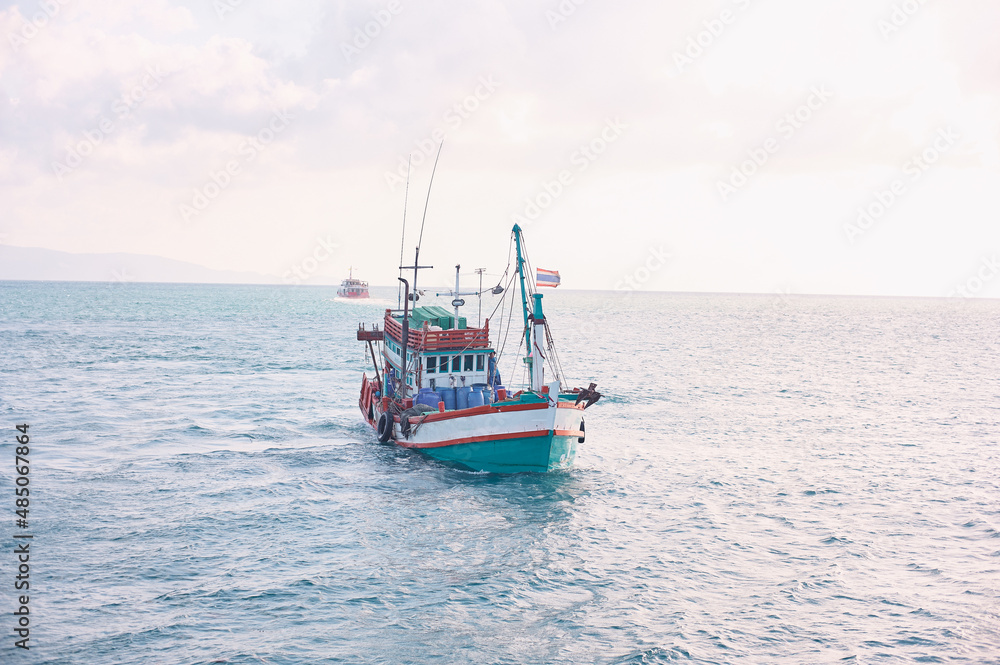 Fishing ship in Andaman sea Thailand.