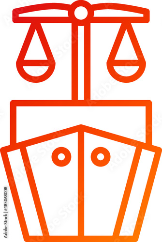 Vector Design Maritime Law Icon Style