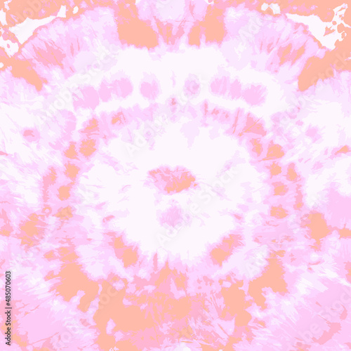 Dip Dyed Twist Vector. Psychedelic Circle. Rose Ink Background. Hypnotic Tie Dye Ornament. Oyster Pink Wallpaper. Watercolor Brush Fabric. Pink Bohemian Swirl. Ballet Slipper Funky Brush.