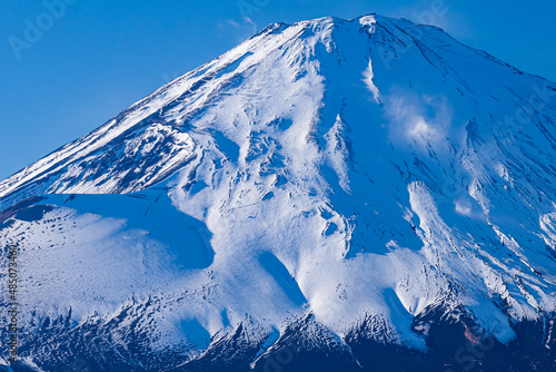 御殿場側から見た雄大な真冬の富士山