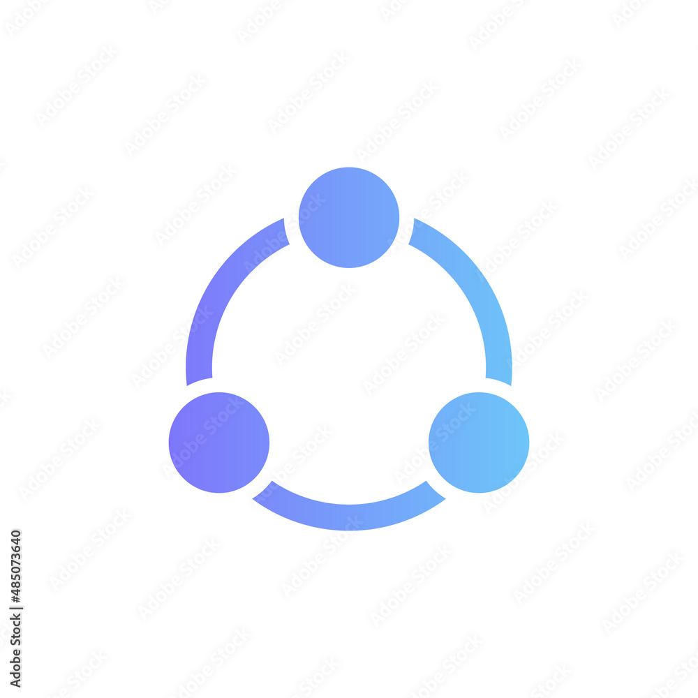 Collaboration vector icon with gradient Collaboration vector icon with gradient
