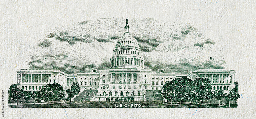 Fototapeta premium back of 50 dollar bill