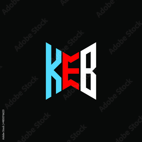 KEB letter logo creative design with vector graphic