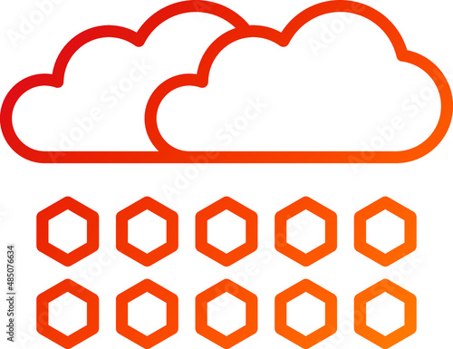 Vector Design Hail Icon Style