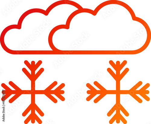 Vector Design Snowstorm Icon Style