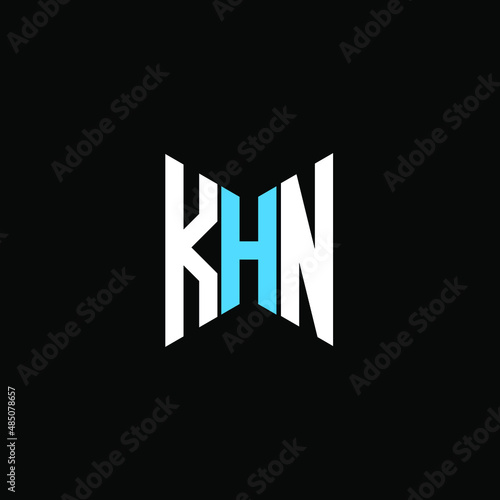 KHN letter logo creative design with vector graphic photo