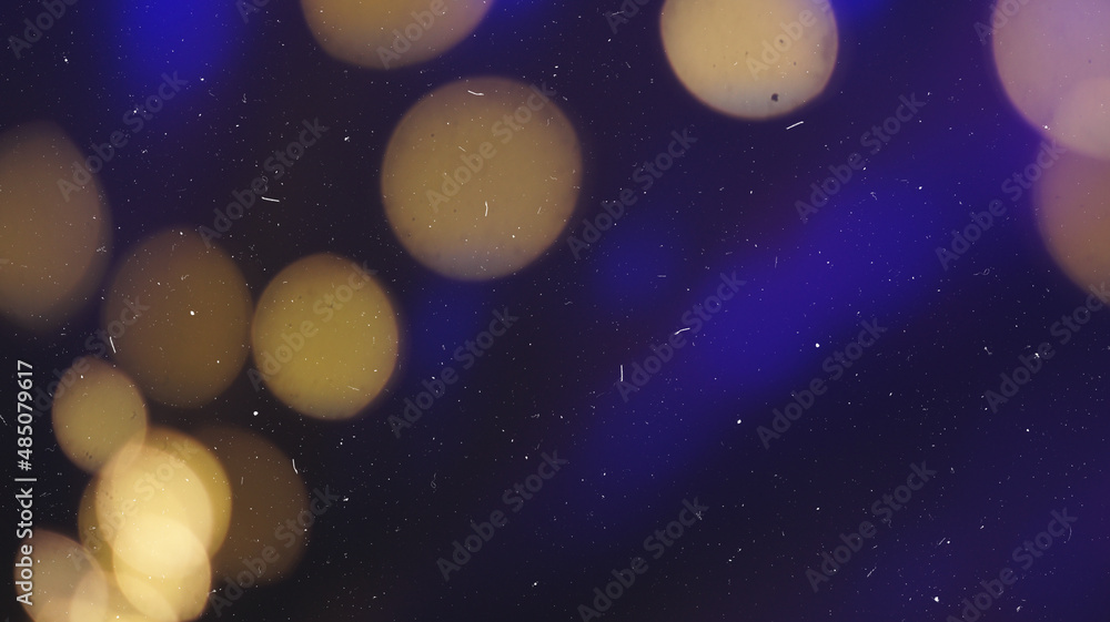 Dust and Film Grain Texture Blurred defocused bokeh overlay effect ...