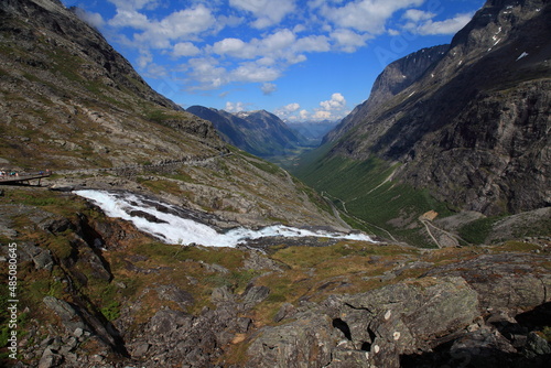 Trollstigen  troll path  - a tourist attraction in Norway