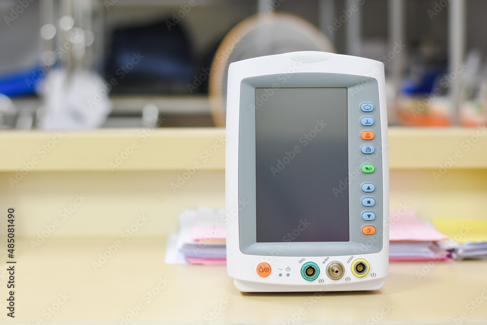 Tabletop oxygen concentrator in the medical device center room Tabletop oxygen concentrator in the medical device center room