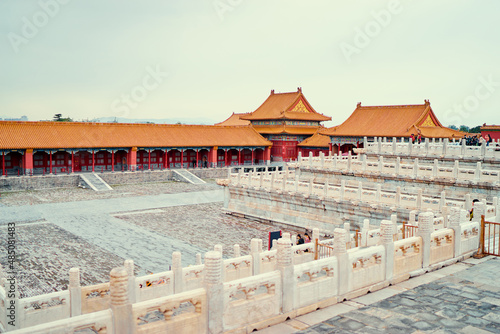 Ancient royal palaces of the Forbidden City in Beijing, China.