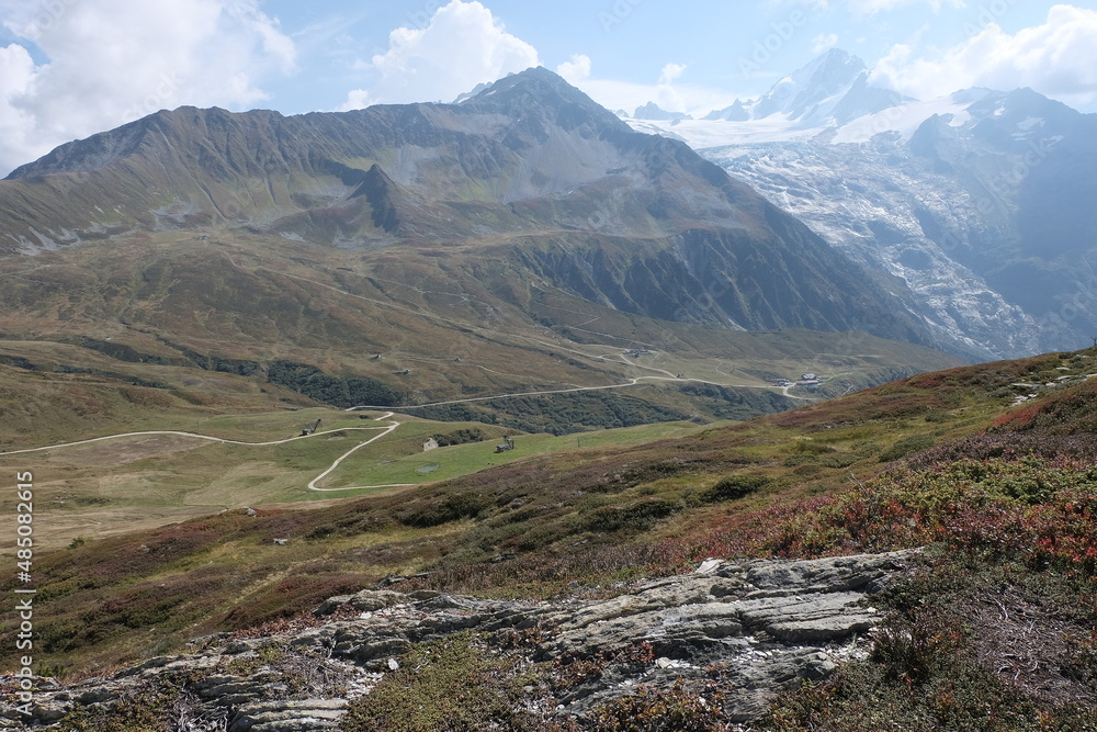 Mont Blanc valley. France-Switzerland-Italy Mont Blanc valley. France-Switzerland-Italy