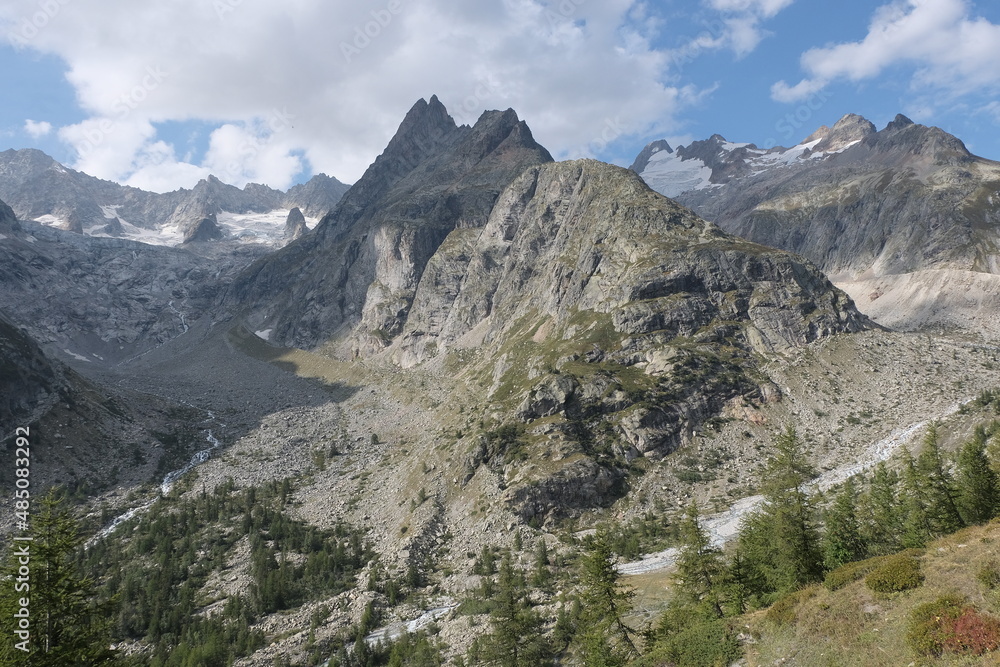 Mont Blanc valley. France-Switzerland-Italy
