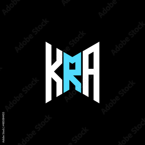 KRA letter logo creative design. KRA unique design