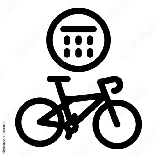 Bicycle Wash Flat Icon Isolated On White Background