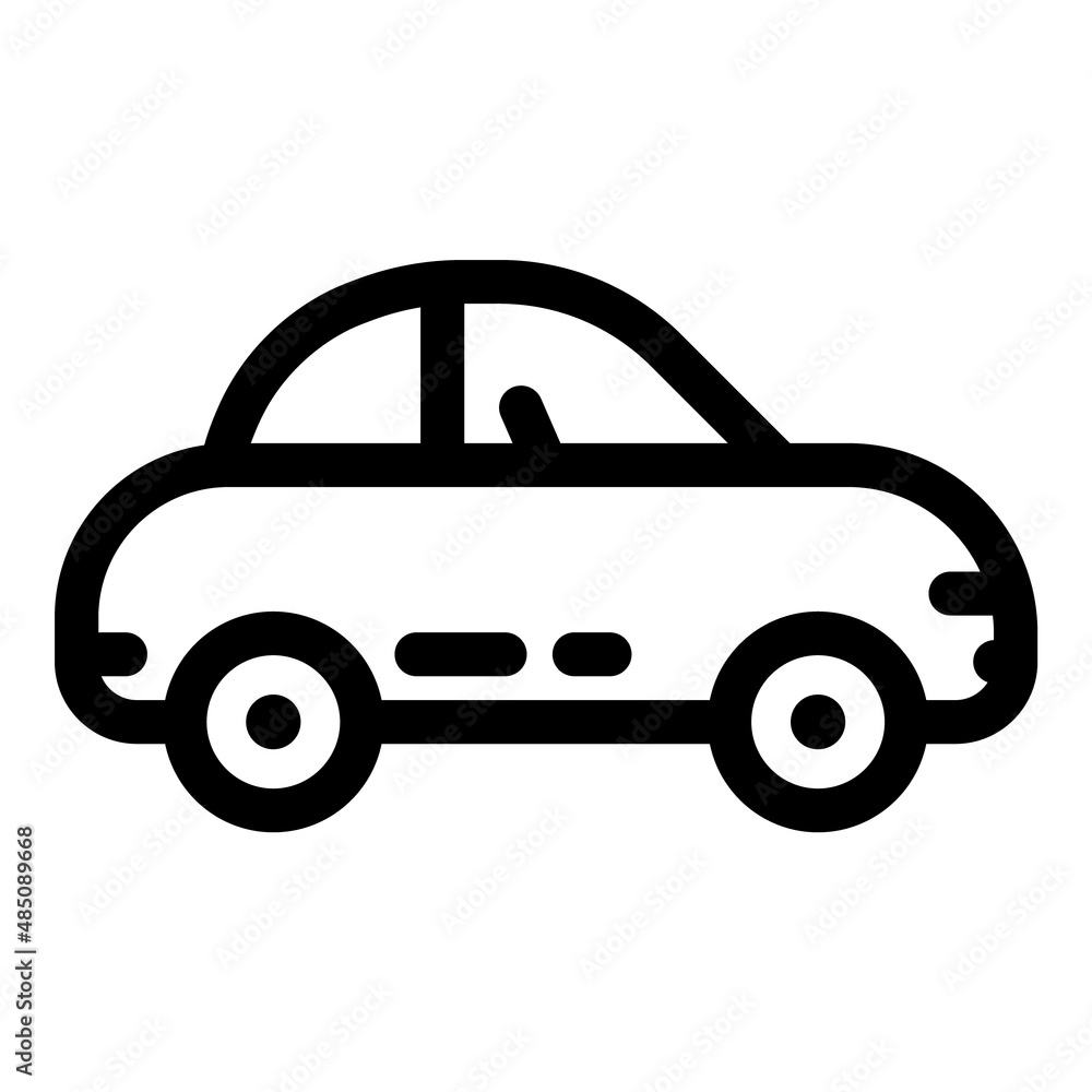 Car Flat Icon Isolated On White Background Car Flat Icon Isolated On White Background