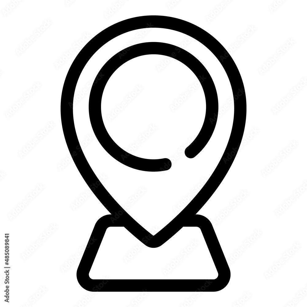 Map Pin Flat Icon Isolated On White Background Map Pin Flat Icon Isolated On White Background