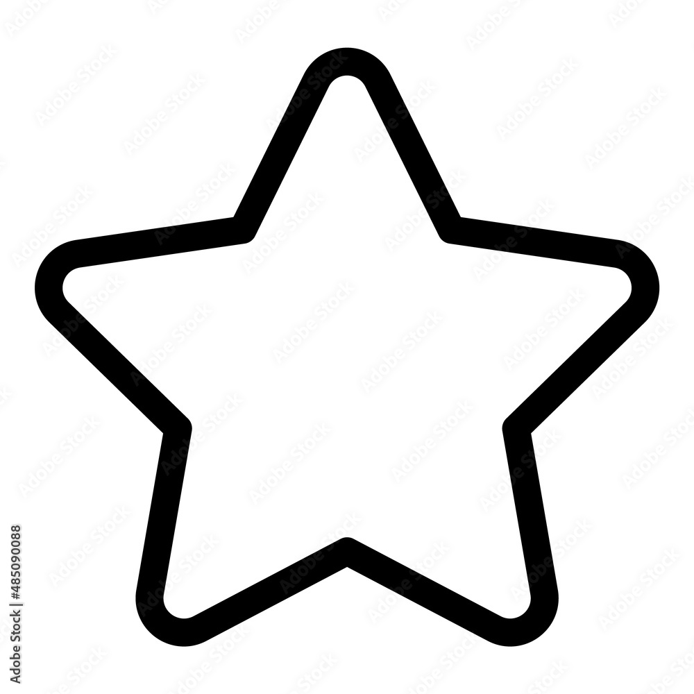 Rating Star Flat Icon Isolated On White Background Rating Star Flat Icon Isolated On White Background