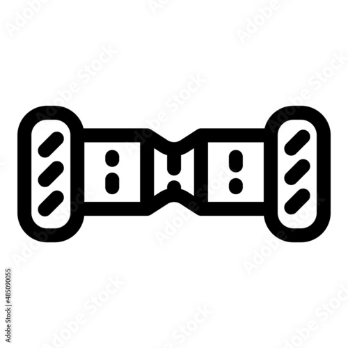 Hoverboard Flat Icon Isolated On White Background