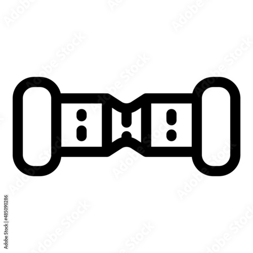 Hoverboard Flat Icon Isolated On White Background