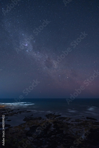 night sky and sea