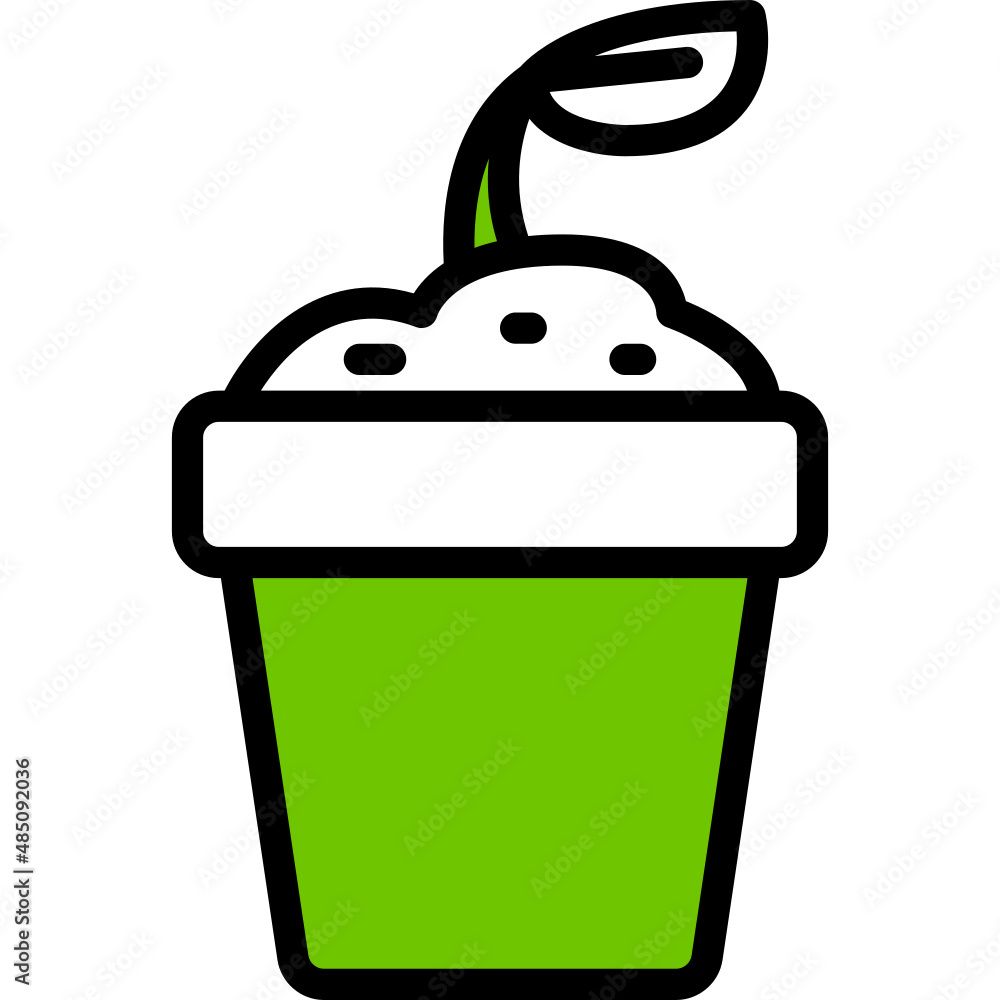 pot one color icon pot one color icon