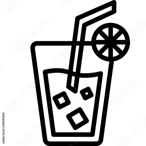 lemonade line icon