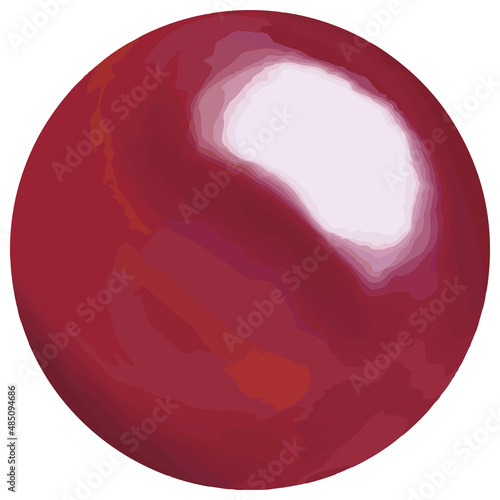 3月誕生石・宝石　珊瑚のルース　ベクター素材