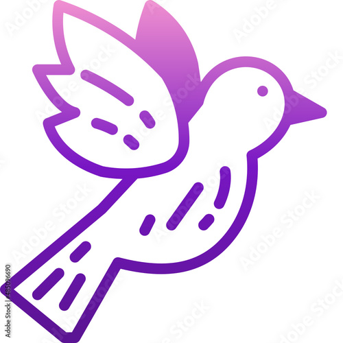 freedom gradient icon