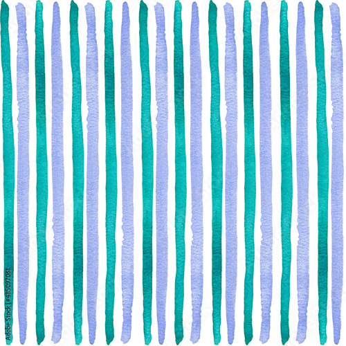 Watercolor stripes, seamless pattern. Textile print.