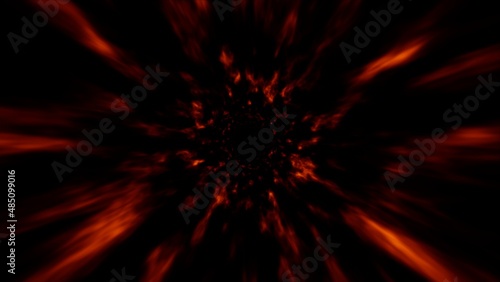 Grunge Red Fire Light Streaks Burst Overlay Effect