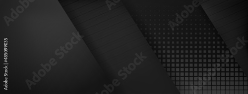 Abstract background made of slanting lines and halftone dots in black colors