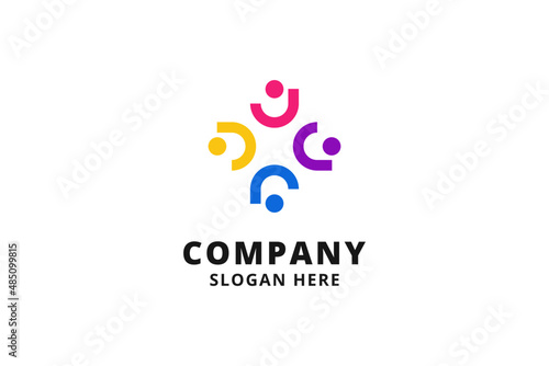 Human Resources Consulting Company, Global Community Logo. Social Networking logo designs.