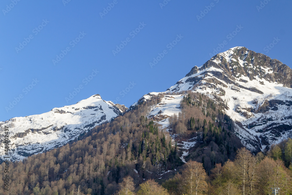 Caucasus mountains in Sochi Caucasus mountains in Sochi