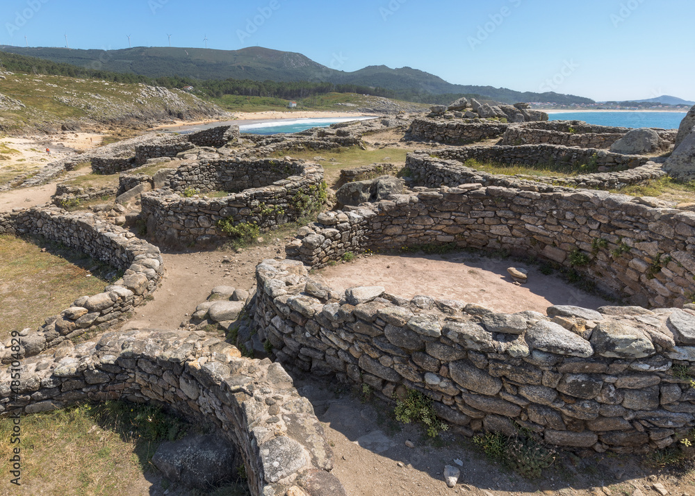 Archaeological site of Castro de Barona in Galicia, Spain