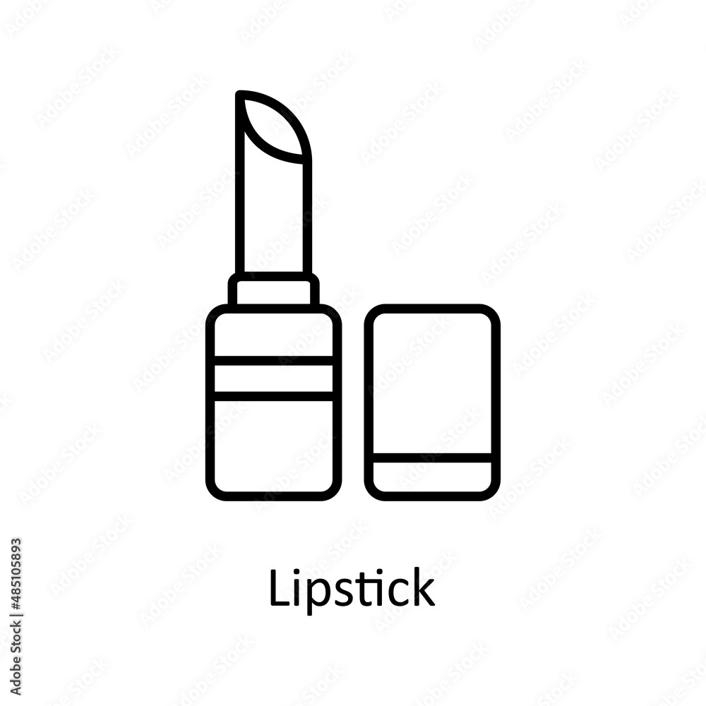 Lipstick vector Outline Icon Design illustration. Home Improvements Symbol on White background EPS 10 File
