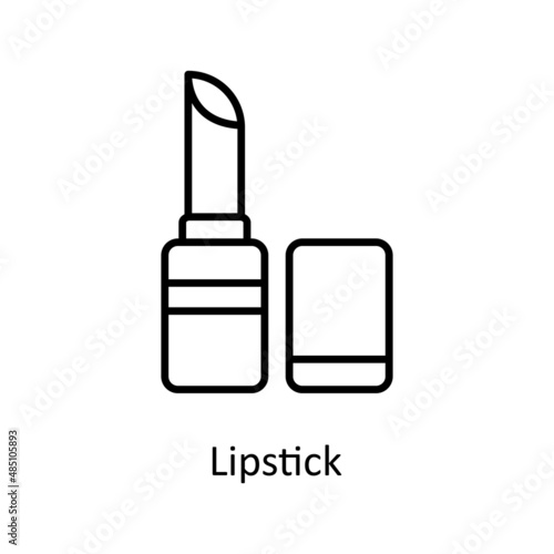 Lipstick vector Outline Icon Design illustration. Home Improvements Symbol on White background EPS 10 File