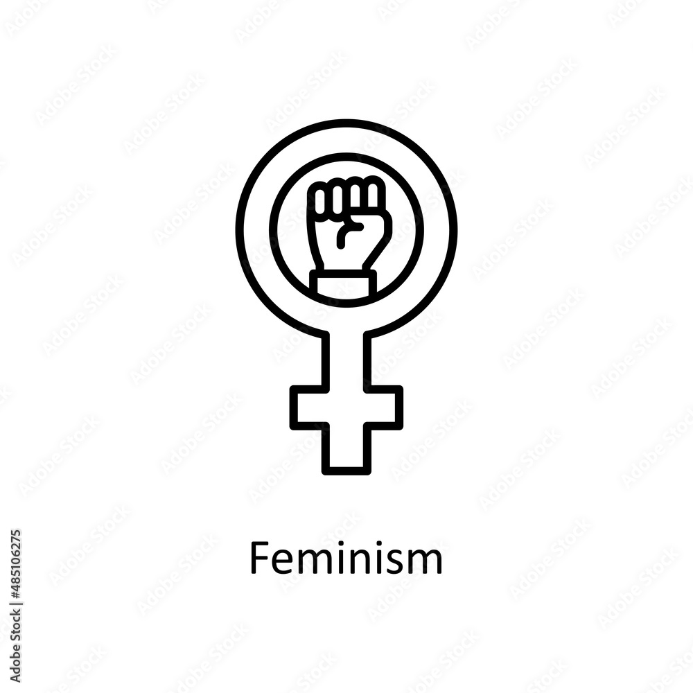 Feminism vector Outline Icon Design illustration. Home Improvements Symbol on White background EPS 10 File Feminism vector Outline Icon Design illustration. Home Improvements Symbol on White background EPS 10 File