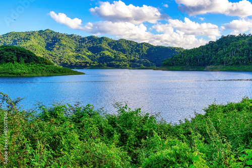 The Natural Beauty of Hanabanilla Lake or Dam, Villa Clara, Cuba photo