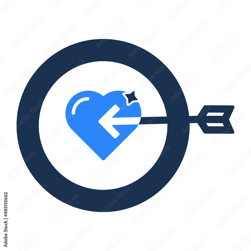 Love Heart Target Vector icon which is suitable for commercial work and easily modify or edit it
Love Heart Target Vector icon which is suitable for commercial work and easily modify or edit it