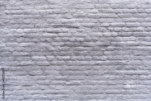  Painted white brick wall surface background