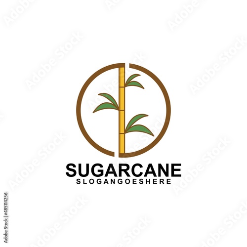 Sugar cane Logo Template Design Vector, Emblem, Design Concept, Creative Symbol, Icon