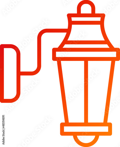 Vector Design Wall Lamp Icon Style