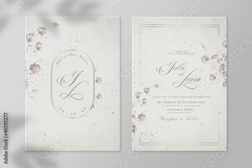 Vintage Wedding Invitation Template