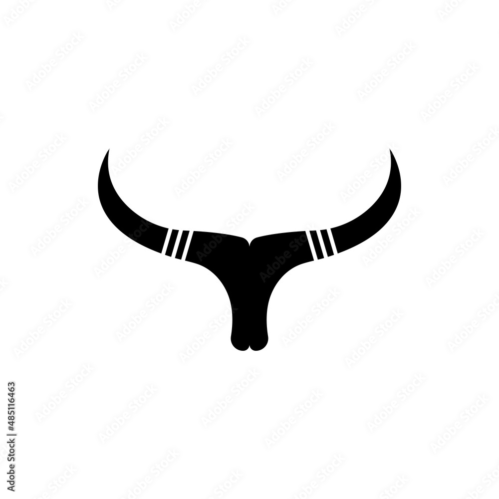 THE BULL HEAD AND HORN ICON LOGOS VECTOR DESIGN THE BULL HEAD AND HORN ICON LOGOS VECTOR DESIGN