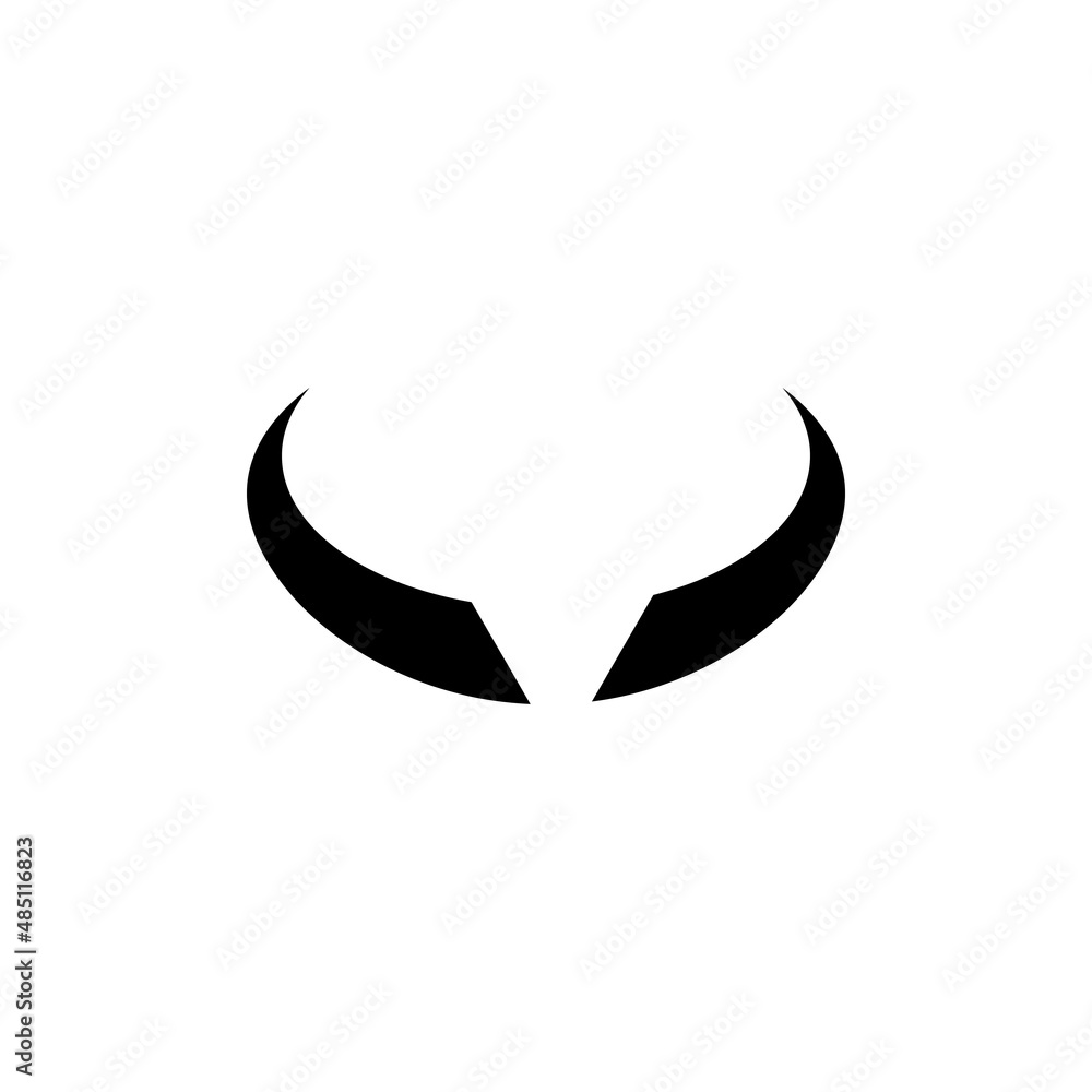 THE BULL HEAD AND HORN ICON LOGOS VECTOR DESIGN THE BULL HEAD AND HORN ICON LOGOS VECTOR DESIGN