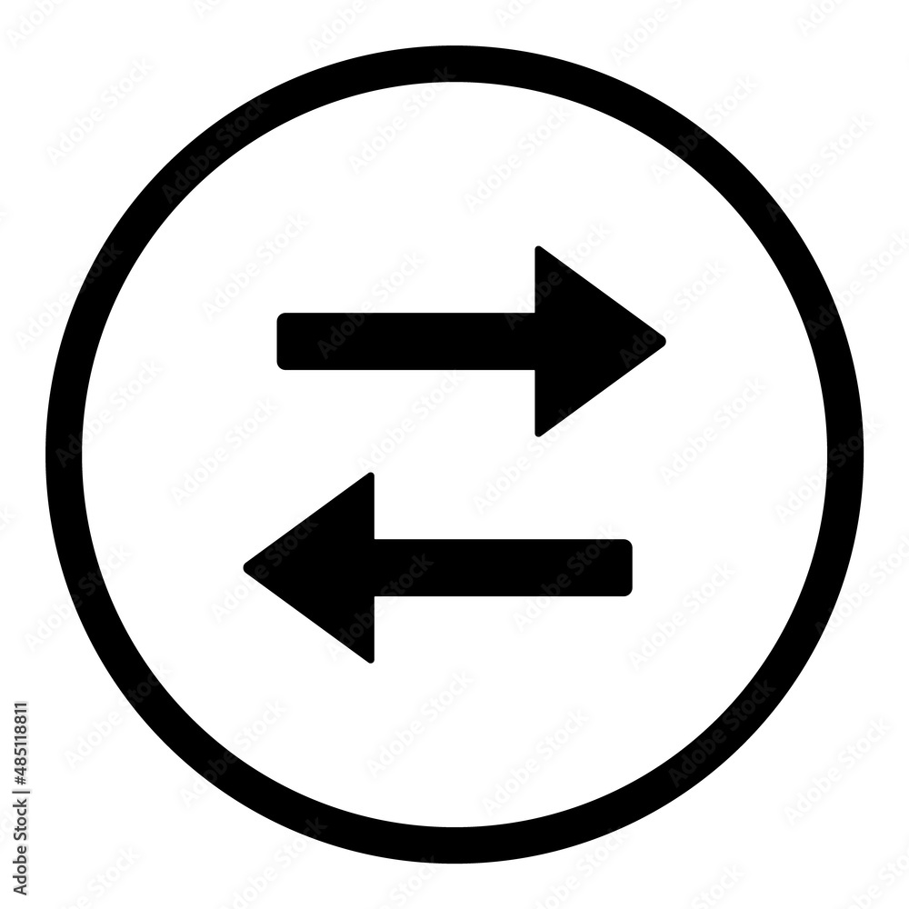 Exchange Flat Icon Isolated On White Background Exchange Flat Icon Isolated On White Background