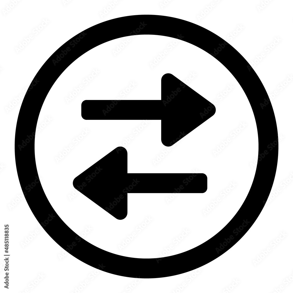 Exchange Flat Icon Isolated On White Background Exchange Flat Icon Isolated On White Background