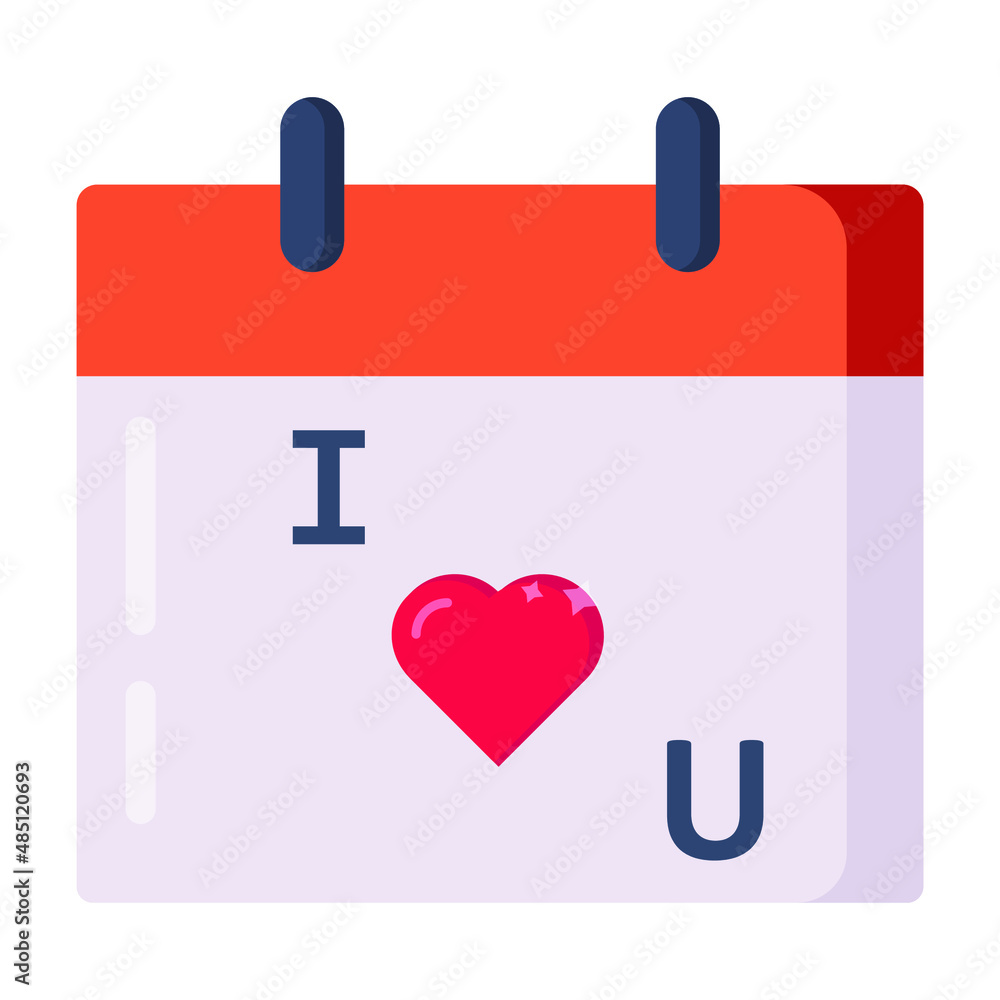Valentines love Calendar Vector icon which is suitable for commercial work and easily modify or edit it
Valentines love Calendar Vector icon which is suitable for commercial work and easily modify or edit it
