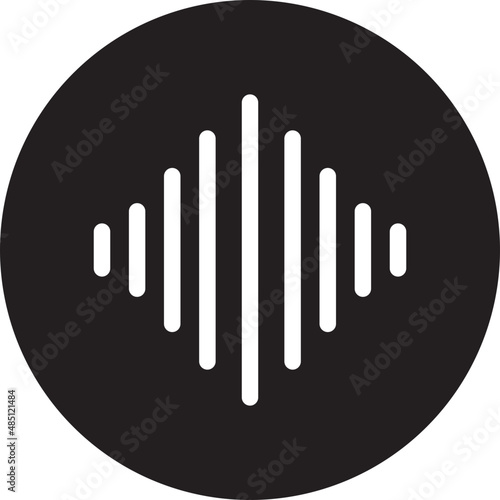 audio waves glyph icon © Barudak Lier